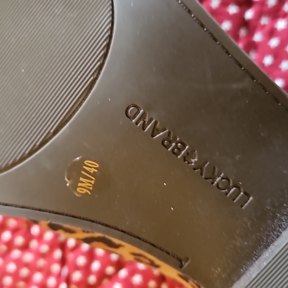 Lucky Brand Fhuna leather animal print booties size 9 - Picture 6 of 9